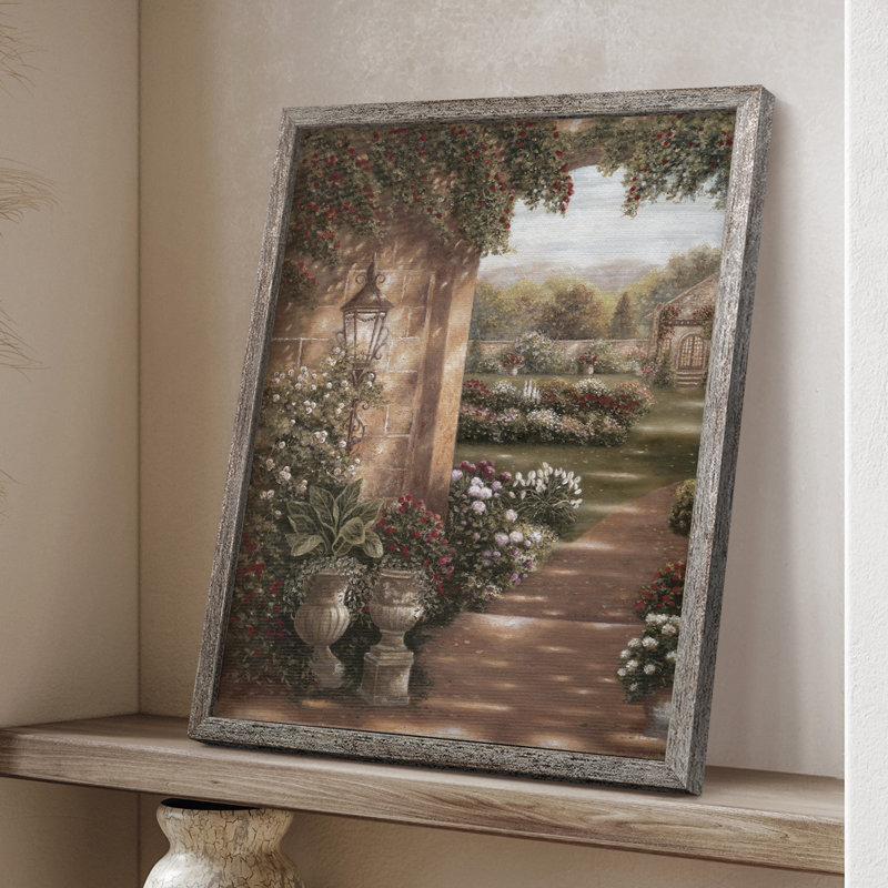 Evening in the Conservatory Framed Print - Solid Wood, 11" H x 9" W