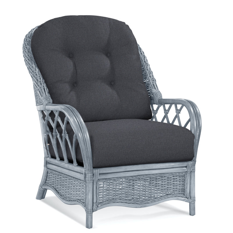 Chaise avec accoudoirs en rotin Everglade, Verre d'eau, Beige de base; 0317-85