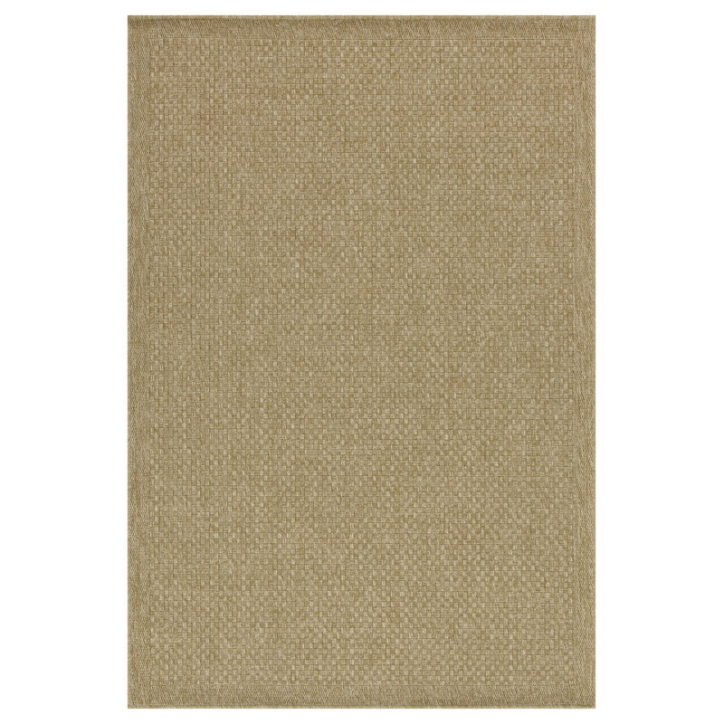 Tapis intérieur / extérieur en jute / jute à carreaux Esquibel, 7 pi 10 po x 10 pi 3 po