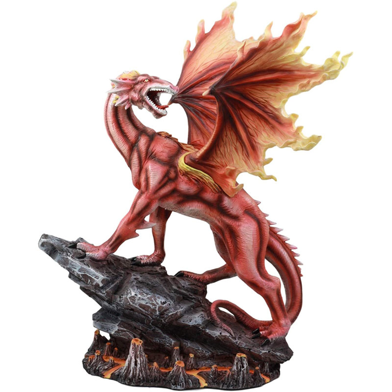 Figurine dragon rouge Smaug Lava Smaug