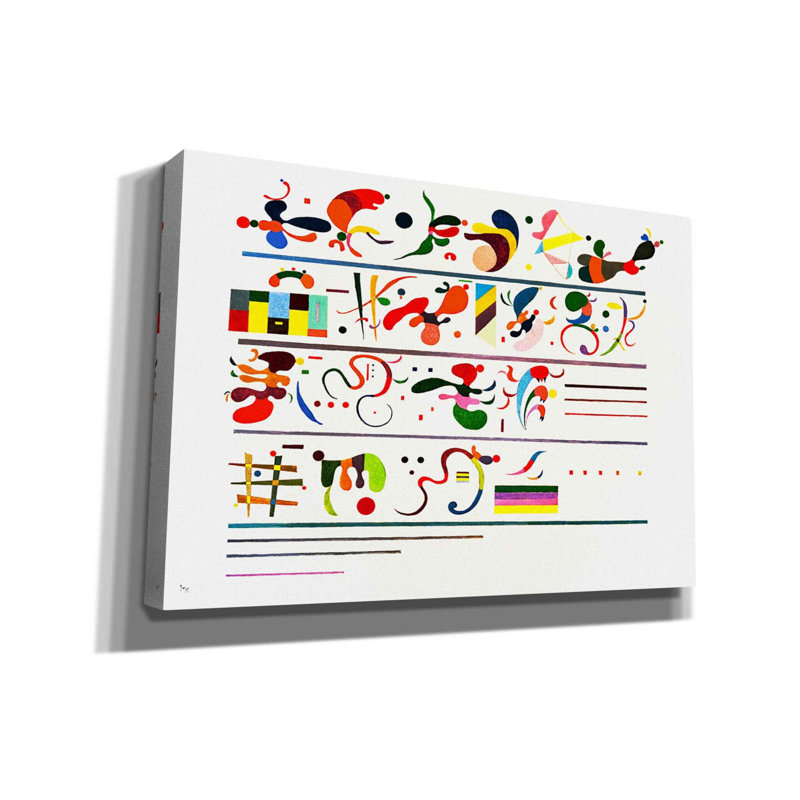 «Succession» par Wassily Kandinsky, art mural sur toile, H 18 po x l 24 po