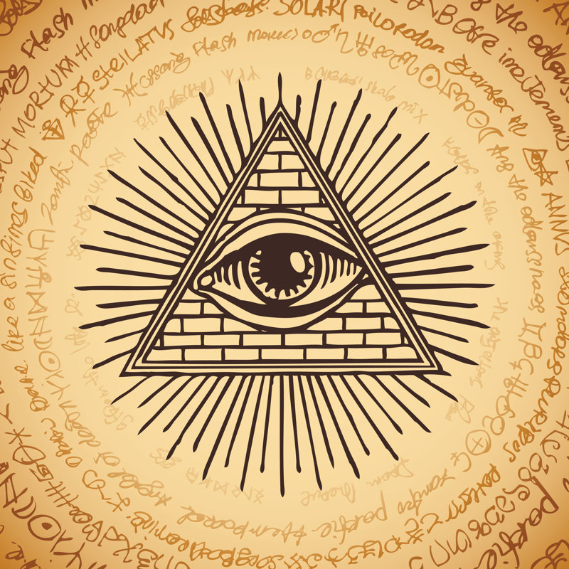 Eye Of God by Paseven - Wrapped Canvas Print, 30cm H x 30cm W