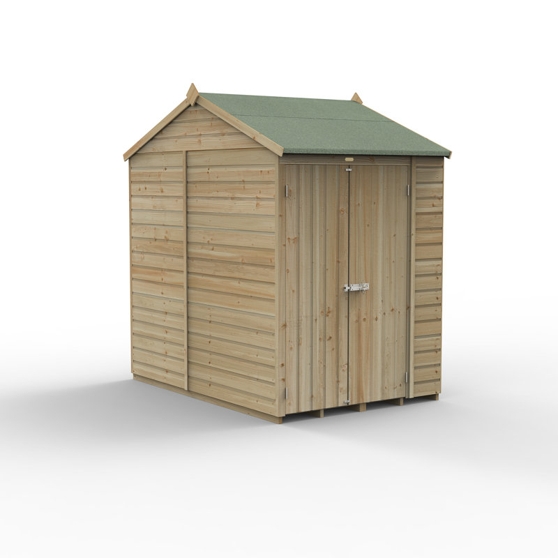 Beckwood 7 ft. 7 in. W x 5 ft. D Solid Wood Garden Shed