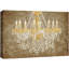 Impression florale sur lustre en cristal doré-93589434-93589439