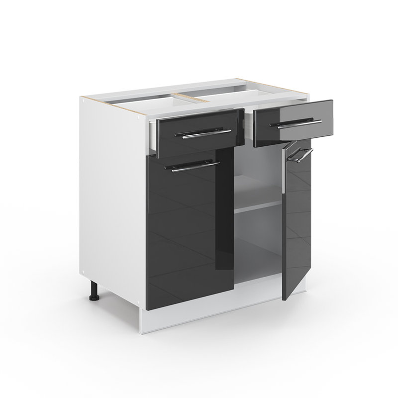 Bane Glossy Base Unit, Anthracite/White