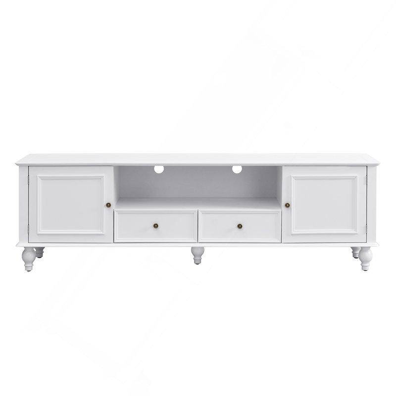 Meuble télé 70,9 po pour téléviseur de 80 po ou moins, White