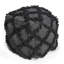 Pouf carré en laine et coton brun - 16 x 16 x 16 po, capacité de 200 livres, entièrement assemblé, rempli de perles, perles de 200 lb fabriquées à la main