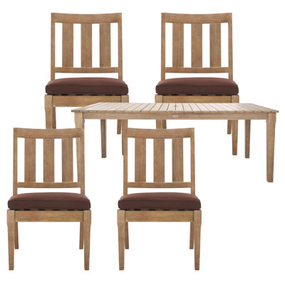Samya 4 - Person 81.4'' L Outdoor Dining Set