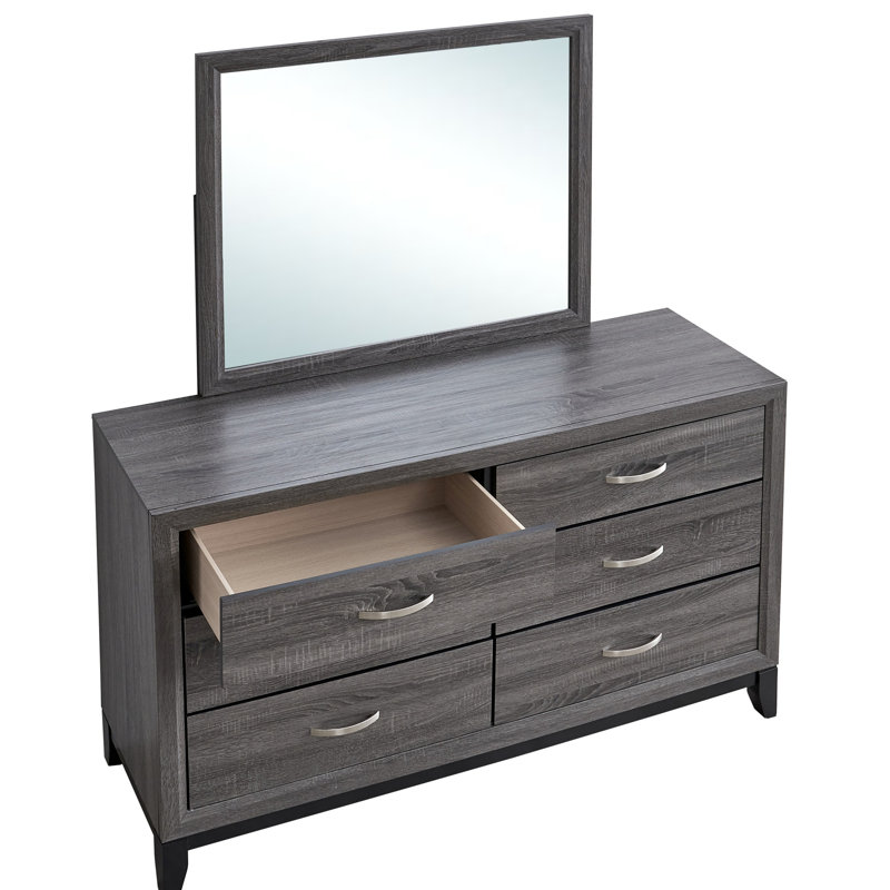 Commode Glasgow G04305-D (miroir non inclus), Gris