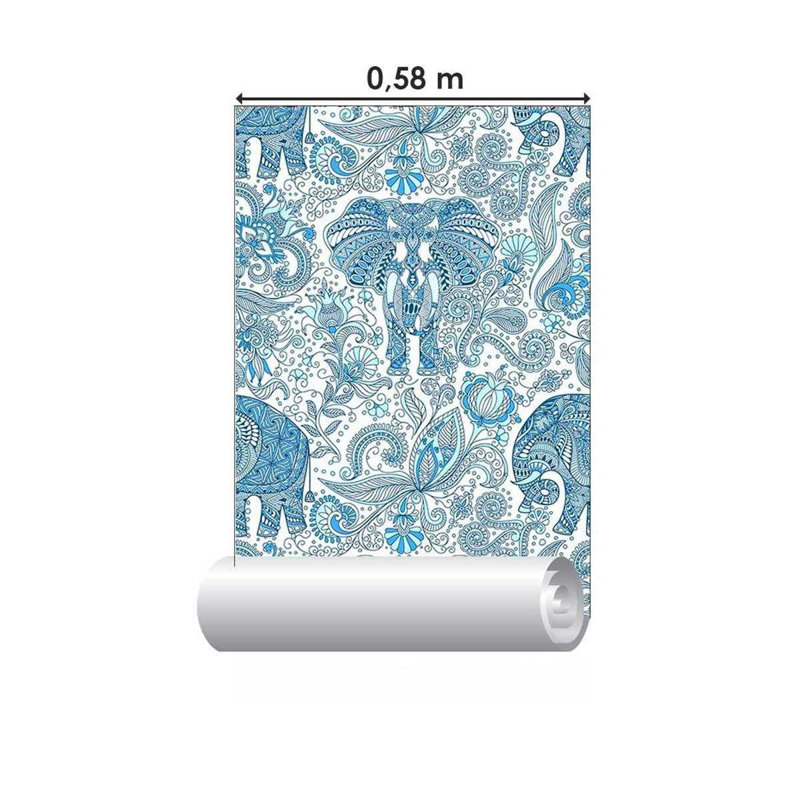 Rouleau de papier peint pelez et collez, L 126 po x l 24 po