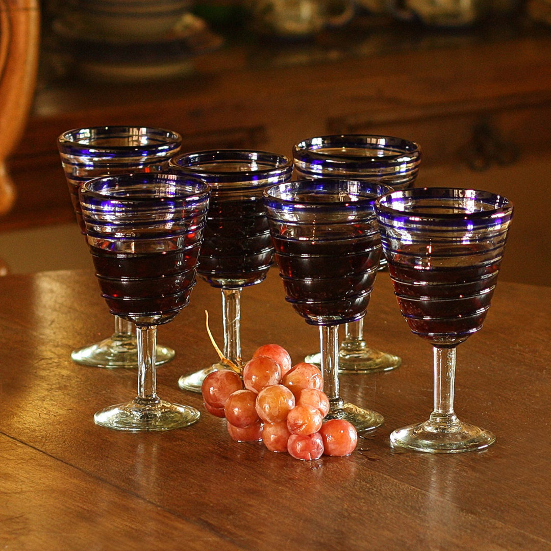 10oz. Goblet Set (Set of 6) Novica