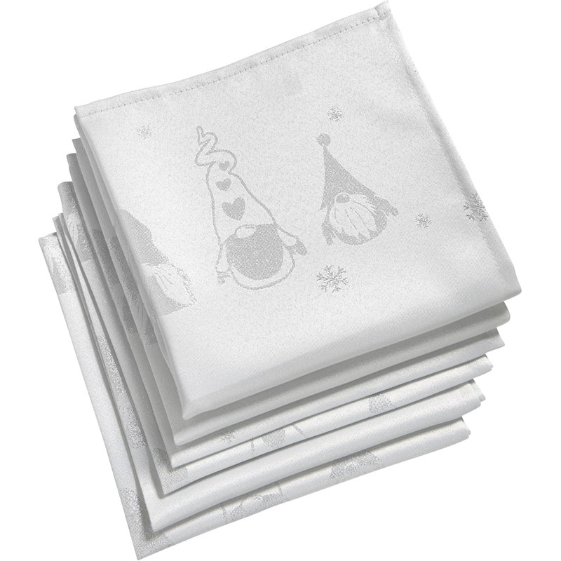 Anadela Polyester Square Napkin, White