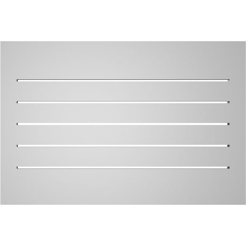Évent à pignon fonctionnel en uréthane rectangulaire à fixation en surface, brun clair apprêté, H 20 po x l 30 po x P 1,5 po