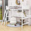 Lit mezzanine simple en bois avec échelle Gionny-731460809