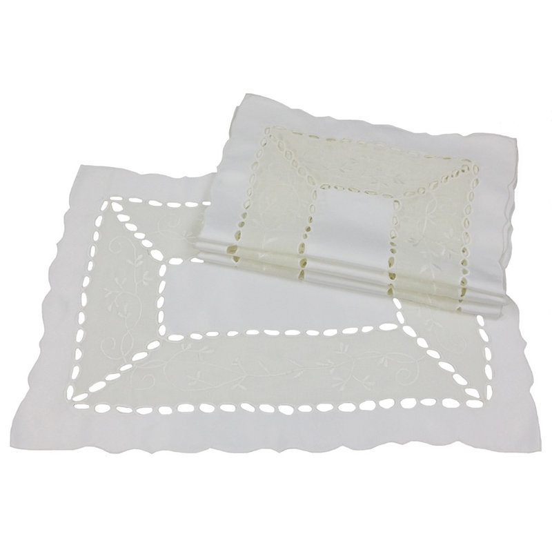Récapitulatif à broderies nappe 20" Simply Divine