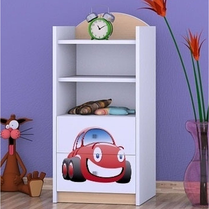Gunner 96cm H X 45cm W Transportation Kids Cube, Bright Pear