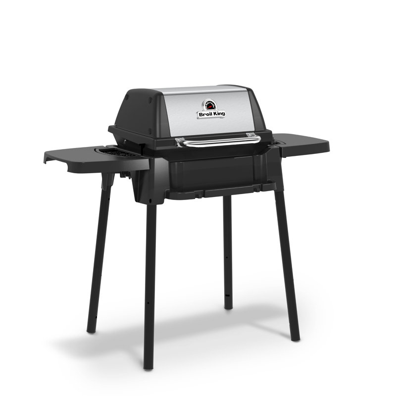 Broil King Porta-Chef 120 Portable Propane Grill in Stainless Steel and Black
