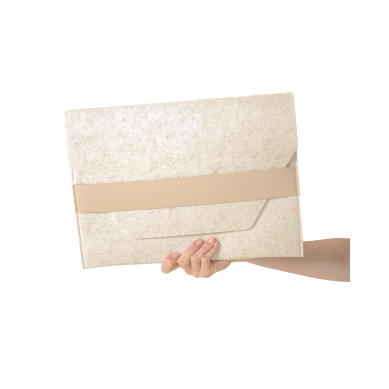 Housse pour ordinateur portable, Beige