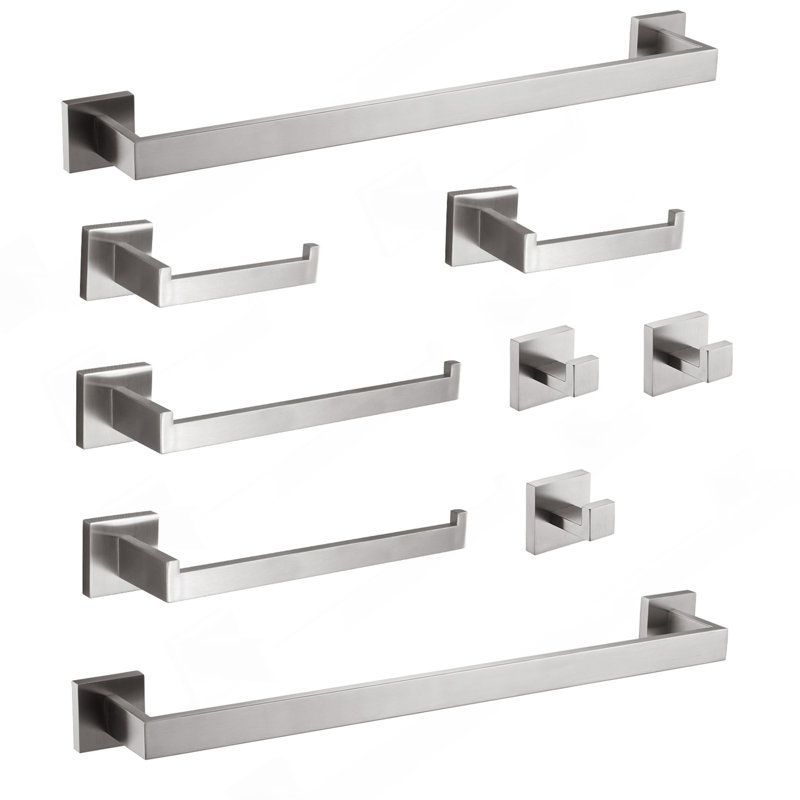 Ensemble de quincaillerie de salle de bain 9 pièces