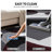 Amirr Geometric Burgundy/Gray/White Woven Area Rug – Modern Abstract Polypropylene Carpet for Living Room, Bedroom, or Kitchen-688028447