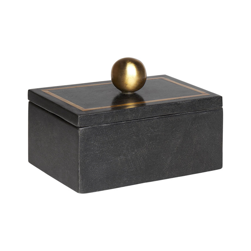 Marble Jewellery Box +, Black