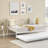 Twin Daybed with Trundle and Backrest, Metal Sofa Bed Frame for Living Room, Bedroom and Guest Room-1122763945