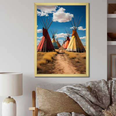 " Yellow Native Tipi Path To Spirituality IV "