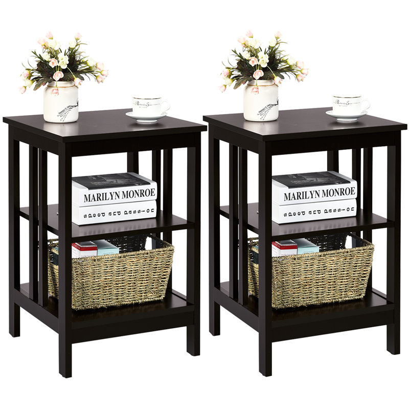 Marlijn 16'' W Nightstand, Espresso, Set of 2