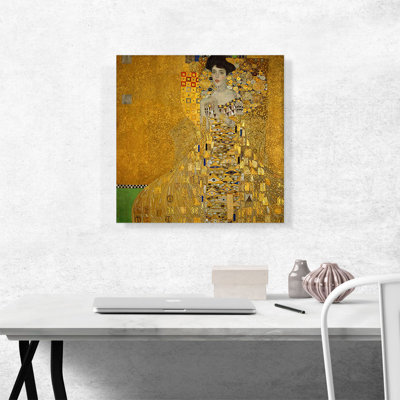 Portrat Der Adele Bloch-Bauer I 1907 par Gustav Klimt - reproduction d'art sur toile tendue