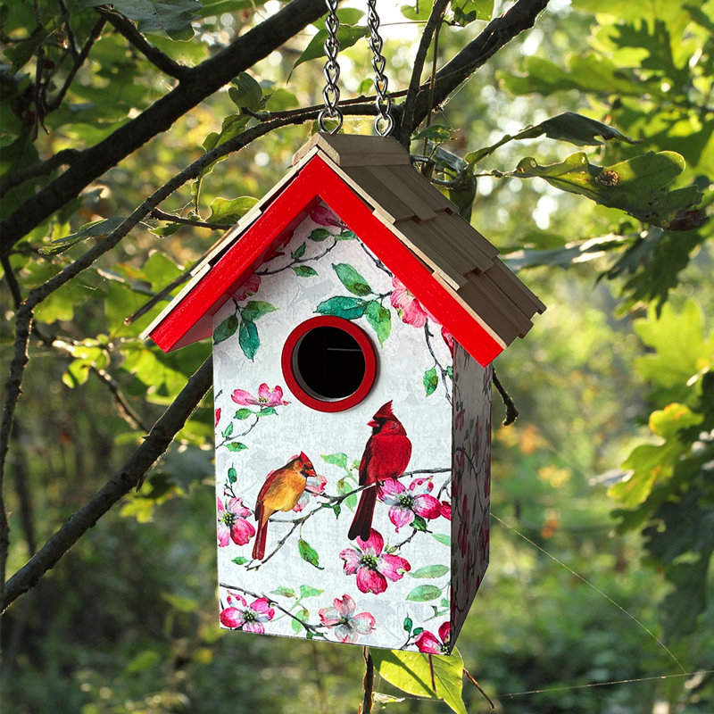 Maison d'oiseaux standard - Cardinals & Cornouiller