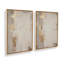 Golden Haze, ensemble de 2 toiles encadrées,-247477822-247477823