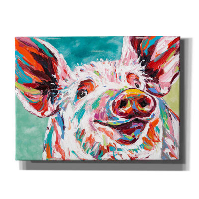 Cochon I - reproduction d'art sur toile tendue