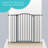 Metal Adjustable Pressure Mounted Pet Gate With Door