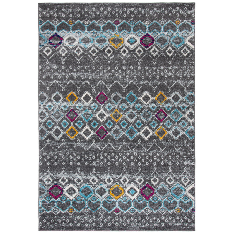 Aird Performance Southwestern Rug, Rectangle 3' x 5', Navy