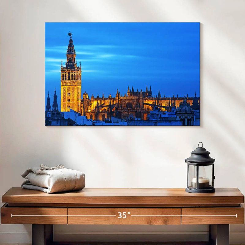Javetta Seville Cathedral Before Dark, 16" H x 24" W