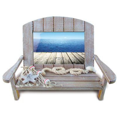 Cadre photo en bois de chaise Thane