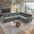 Chenille gris clair