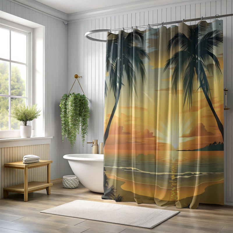 Vere Shower Curtain, 74"H x 71"W