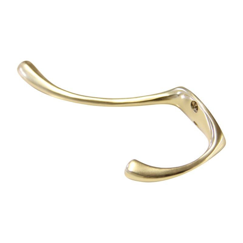 Brass Wall Wall Hook, Polished Brass