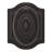 5077 Bethpage Knob with R027 Rose, Full Dummy, in Venetian Bronze