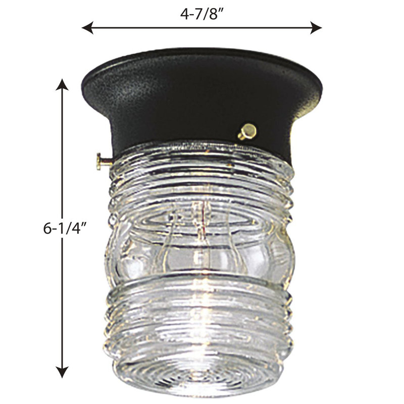 Plafonnier encastré d'extérieur 1 lumière Mahomet, Noir