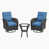 Blue Cushion/Black Frame