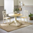 Tamala Round Wooden Dining Table & 2 Shannondale Chairs - Traditional Farmhouse Style