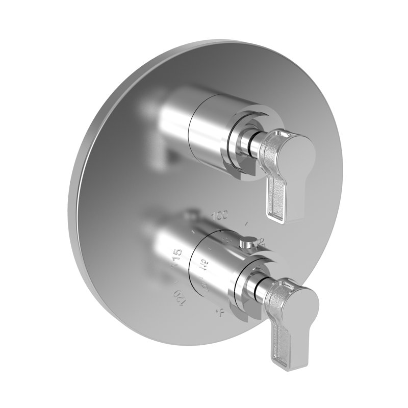 Griffey 1/2" Round Thermostatic Trim Plate With Handle