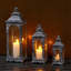 Set of 3 Vintage Candle Lanterns 26/35/50 cm High-1803184444