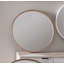 Round Wood Framed Wall Mounted Accent Mirror-28040501