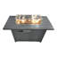 Table de foyer d'extérieur de 42 po de L - chaleur, poids de 51,77 lb, avec couvercle de propane 45 x 24 11 po, utilisation