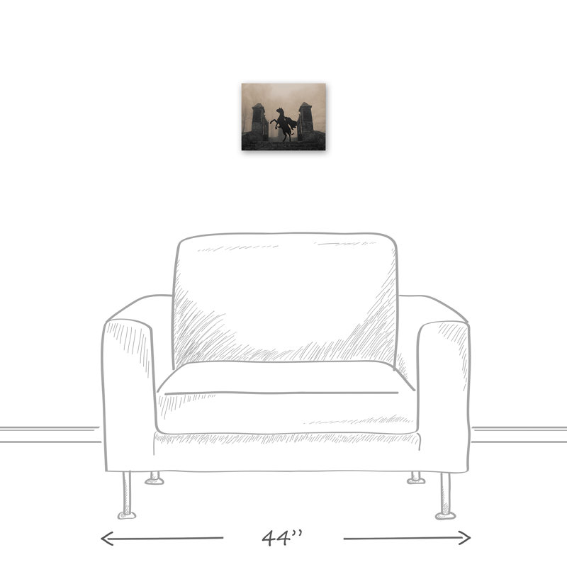 Citation Haunted - reproduction de photo sur toile, H 8 po x l 10 po, Toile
