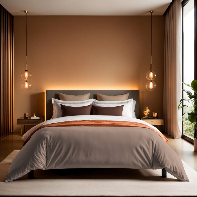 Premium 100% Cotton Ranforce Single Quilt Cover, Beige, 53.1 x 78.7 inches | 145 Thread Count | Button Closure Duvet Cover | Machine Washable at 86°F | Soft, Durable & Stylish Bedding for Comfortable Sleep