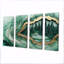 Paysage de forêt d'hiver avec rivière Emerald II - Art mural forêt - Art mural traditionnel sur toile-503095947-503095944